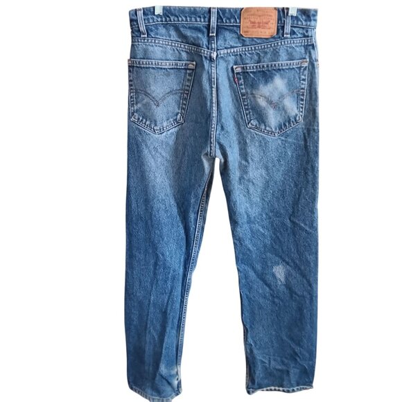 Levi's Blue Boyfriend Jeans - Picture 3 of 7